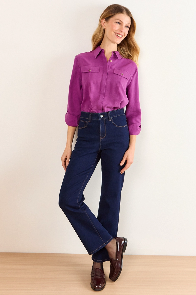 JEANS MALLA RECTO AZUL MUJER MA GRIFFE - 1