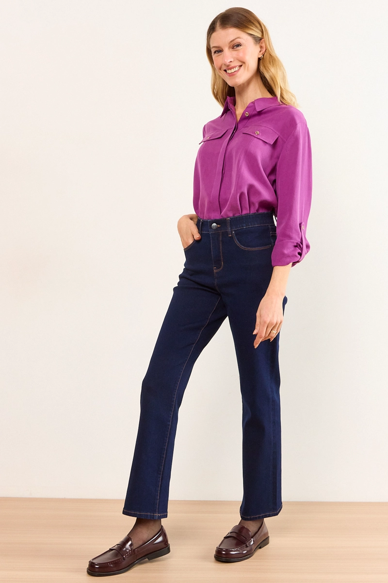 JEANS MALLA RECTO AZUL MUJER MA GRIFFE - 5