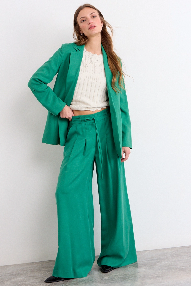 BLAZER LISO VERDE MUJER IO - 4