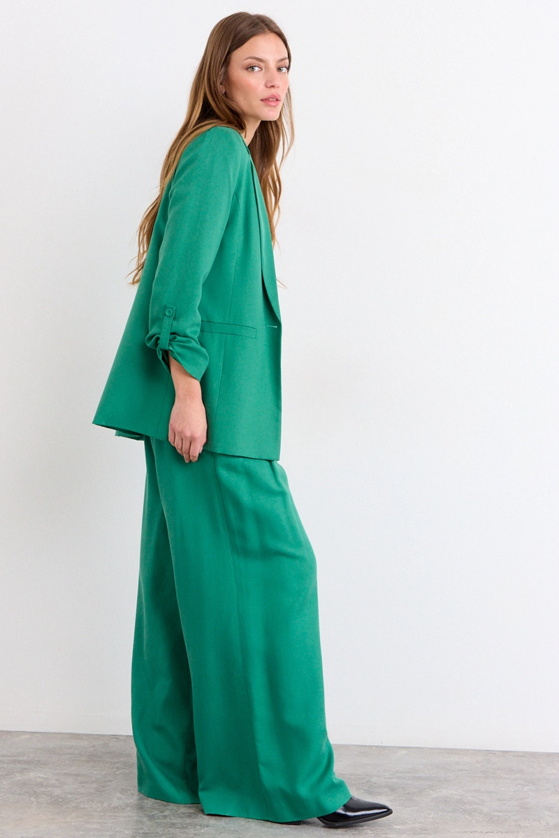 BLAZER LISO VERDE MUJER IO - 5