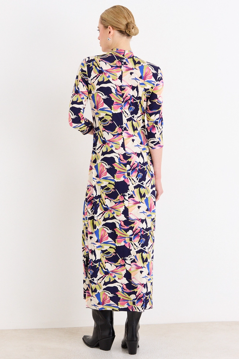 VESTIDO ESTAMPADO AZUL MUJER ASH - 4