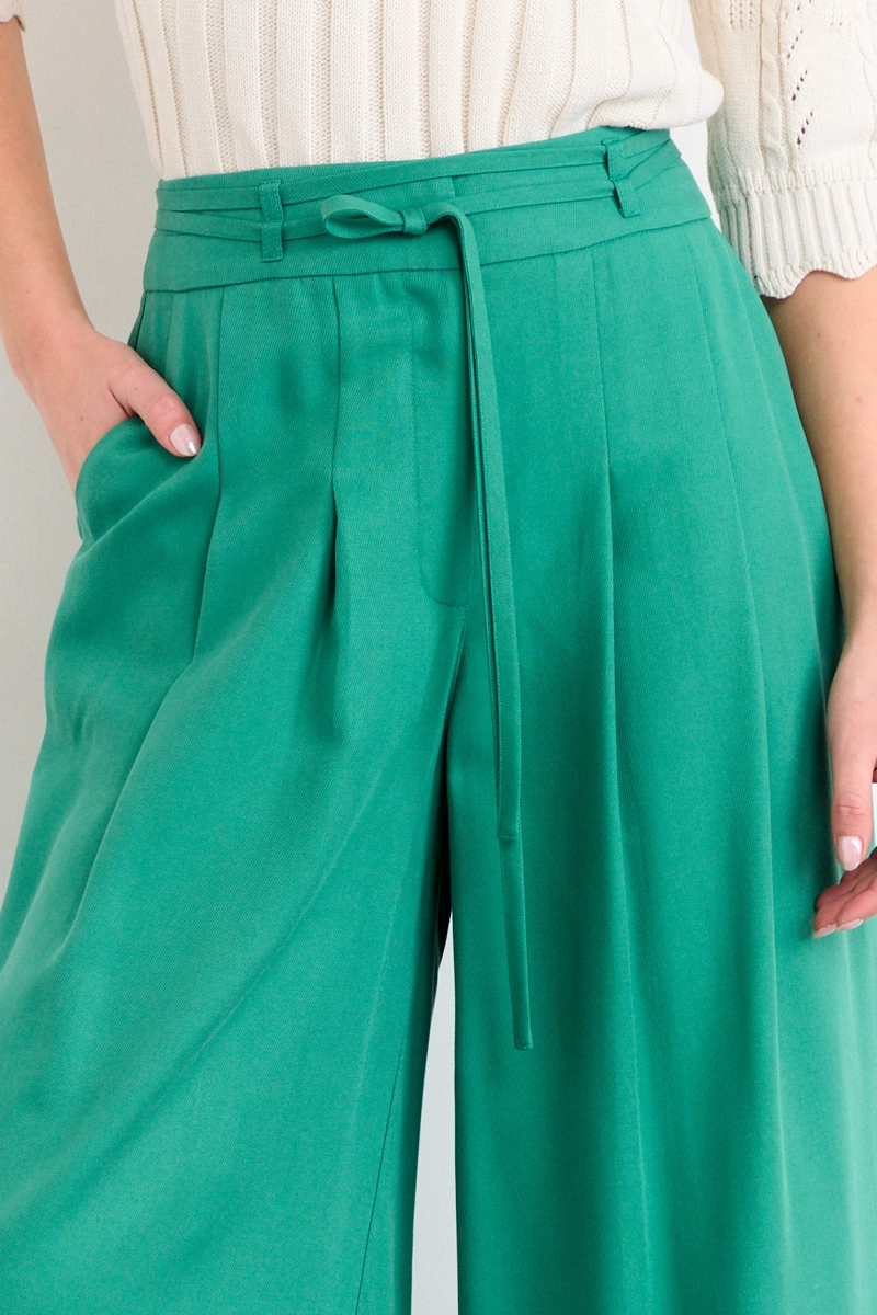 PANTALON LISO VERDE MUJER IO - 3
