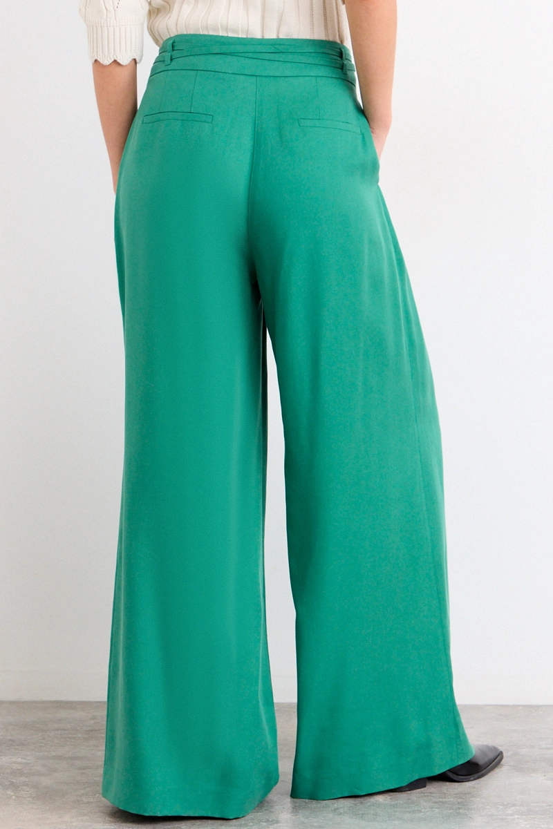 PANTALON LISO VERDE MUJER IO - 4