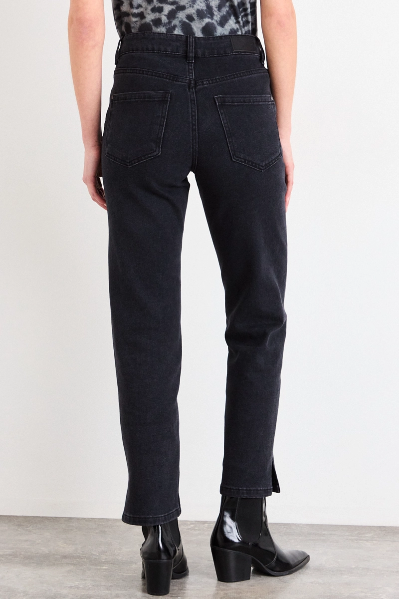 JEANS LISO NEGRO MUJER IO - 4