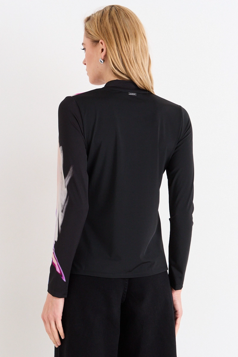POLERA ESTAMPADA NEGRO MUJER ASH - 3