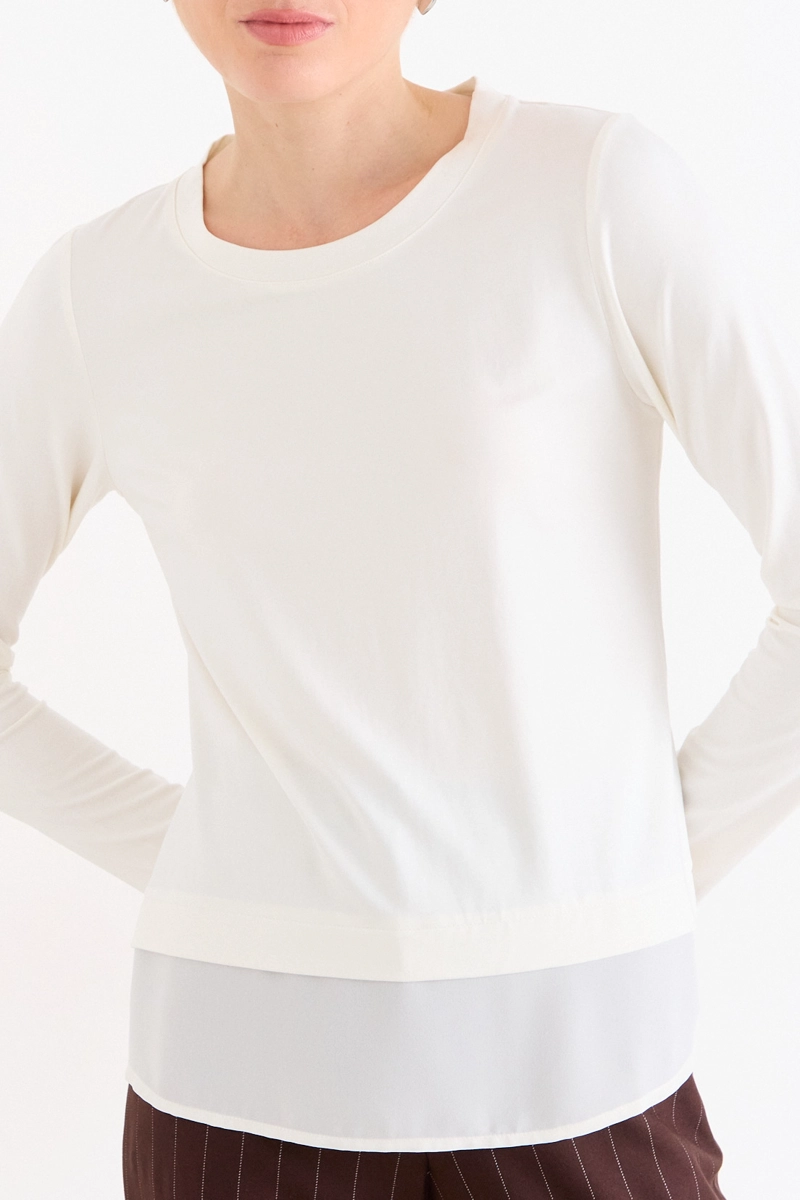 POLERA LISA CRUDO MUJER ASH - 2
