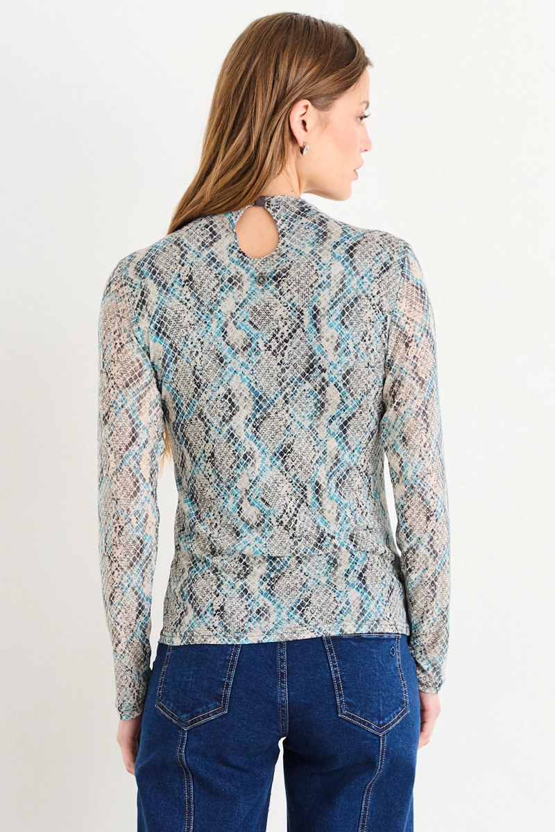 POLERA FANTASIA GRIS MUJER IO - 3