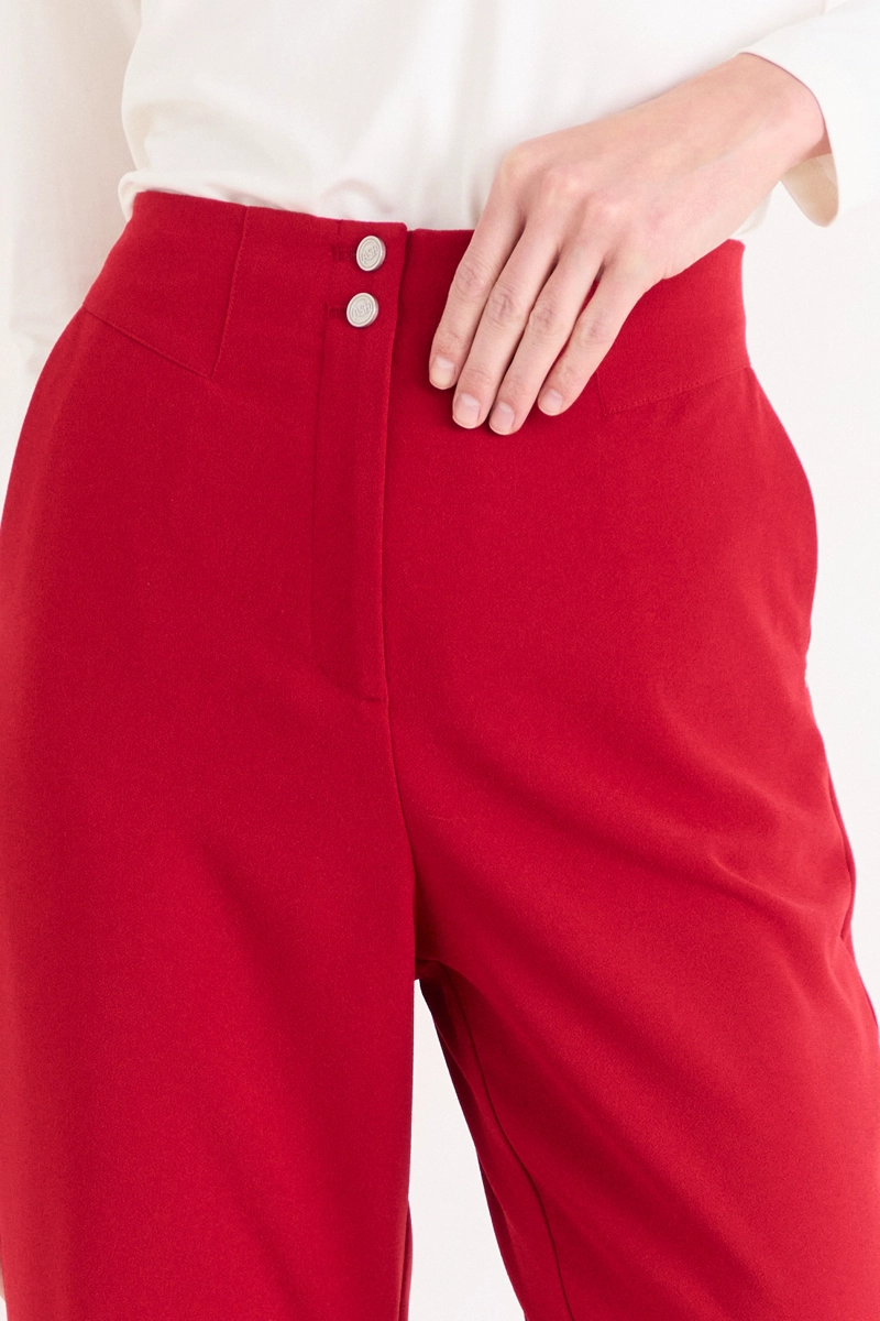 PANTALON RECTO ROJO MUJER ASH - 3