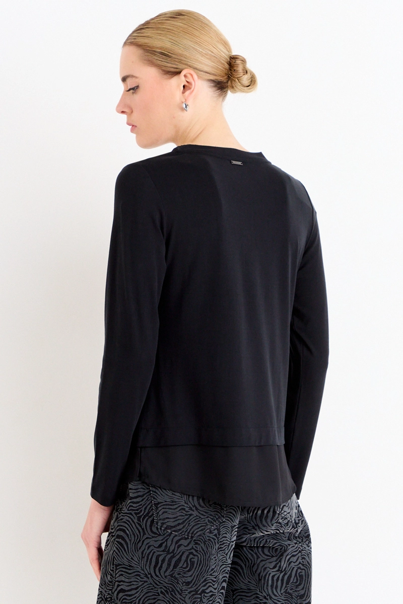 POLERA LISA NEGRO MUJER ASH - 3