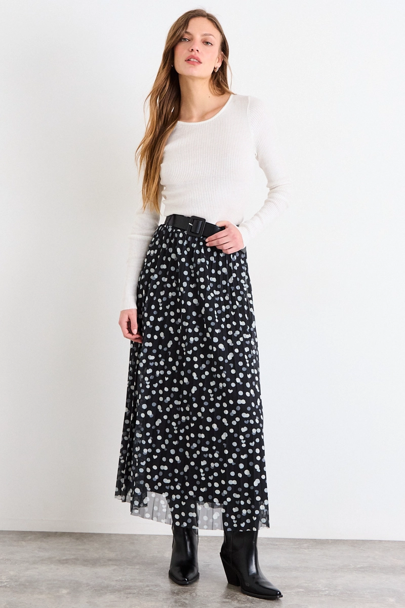 FALDA FANTASIA LARGA NEGRO MUJER IO - 1