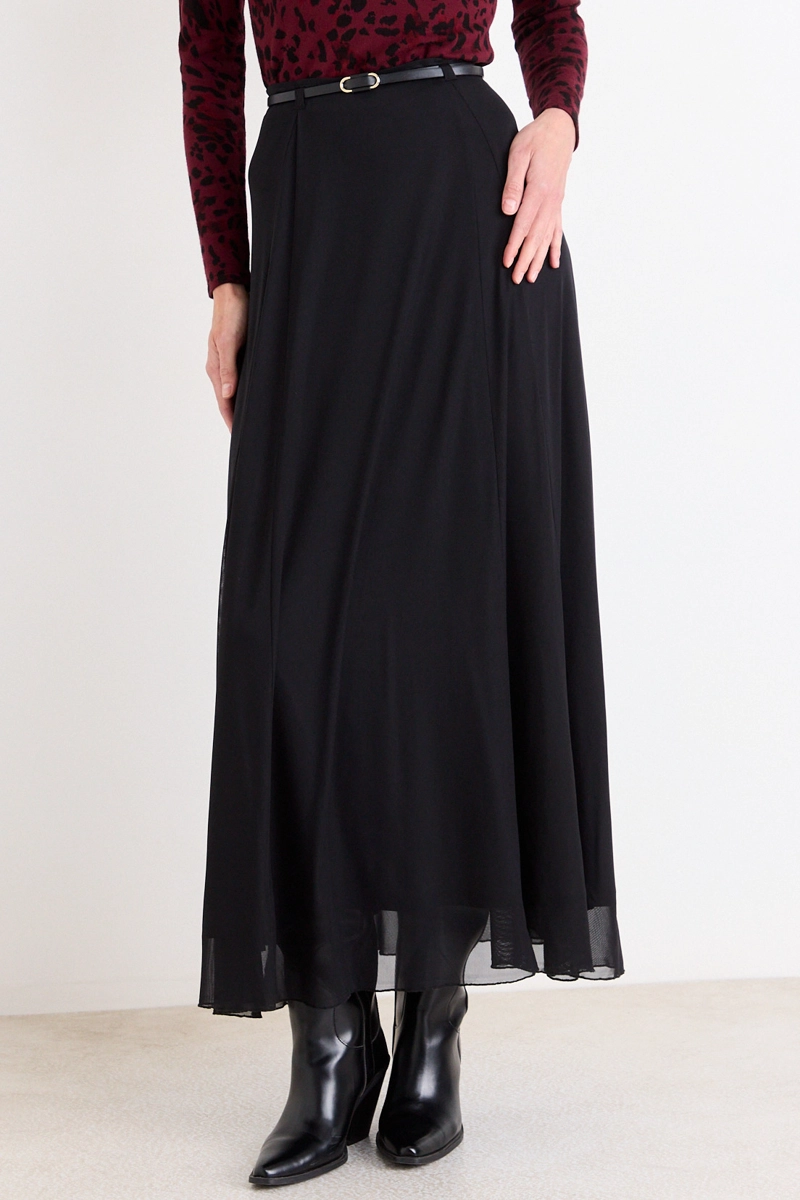 FALDA LARGA NEGRO MUJER ASH - 2