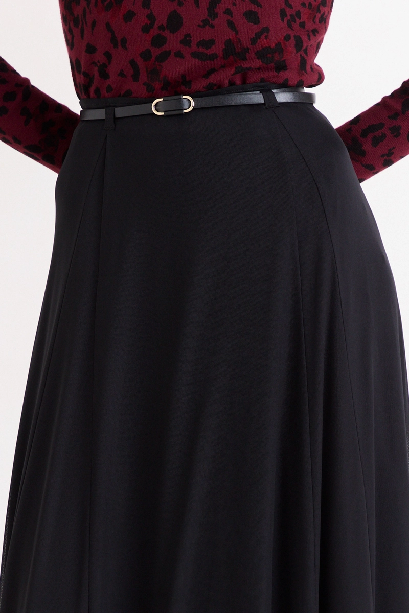 FALDA LARGA NEGRO MUJER ASH - 3