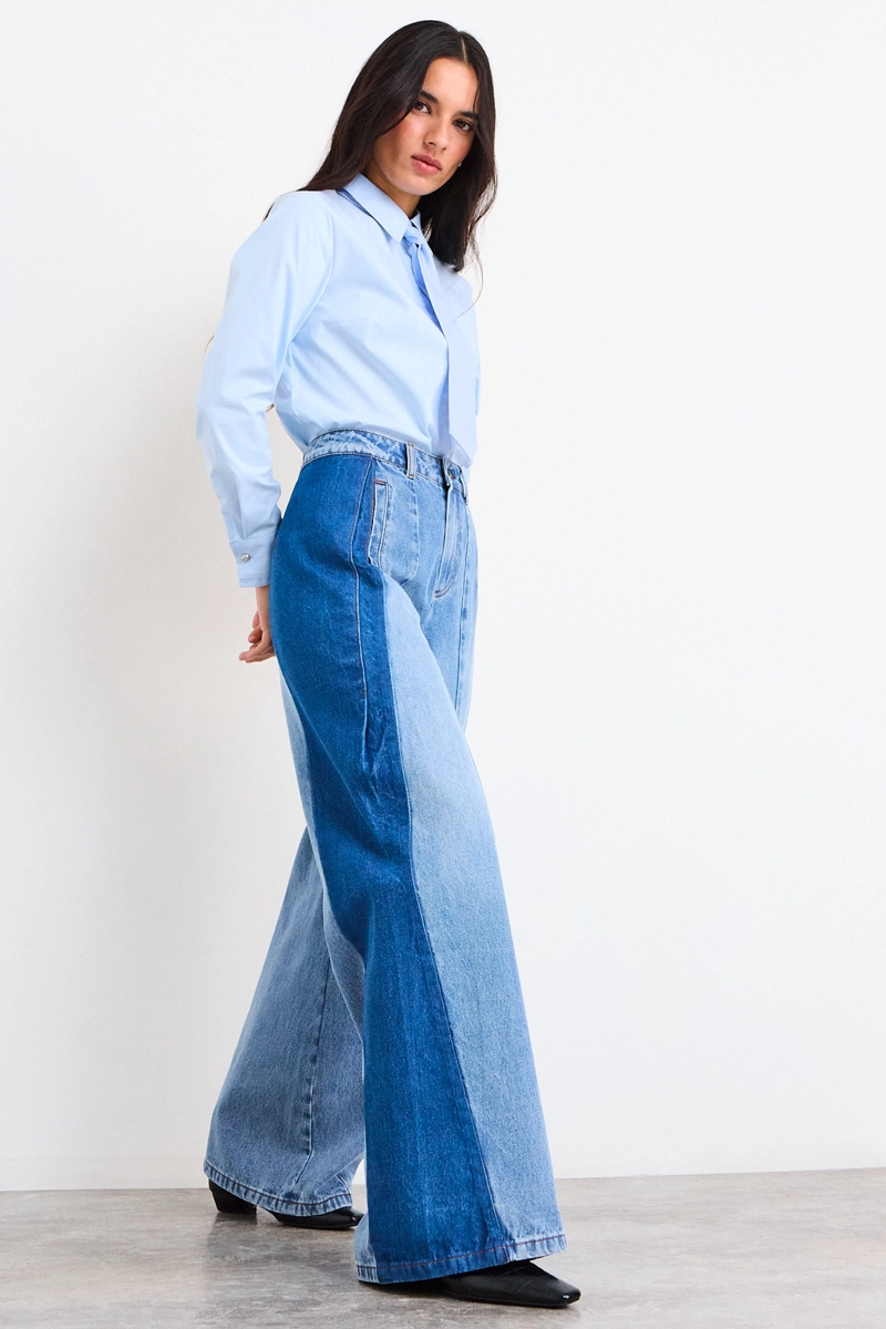 JEANS LISO AZUL MUJER IO - 5