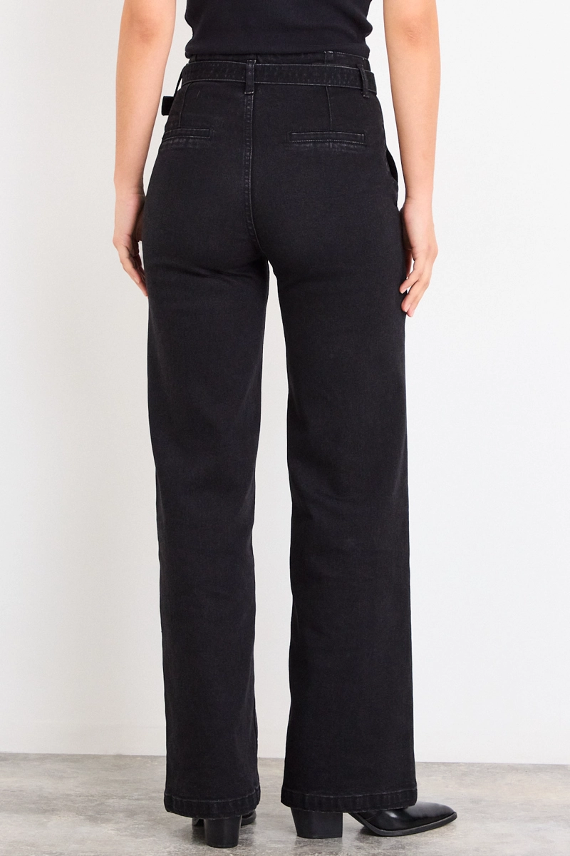 JEANS LISO NEGRO MUJER IO - 4