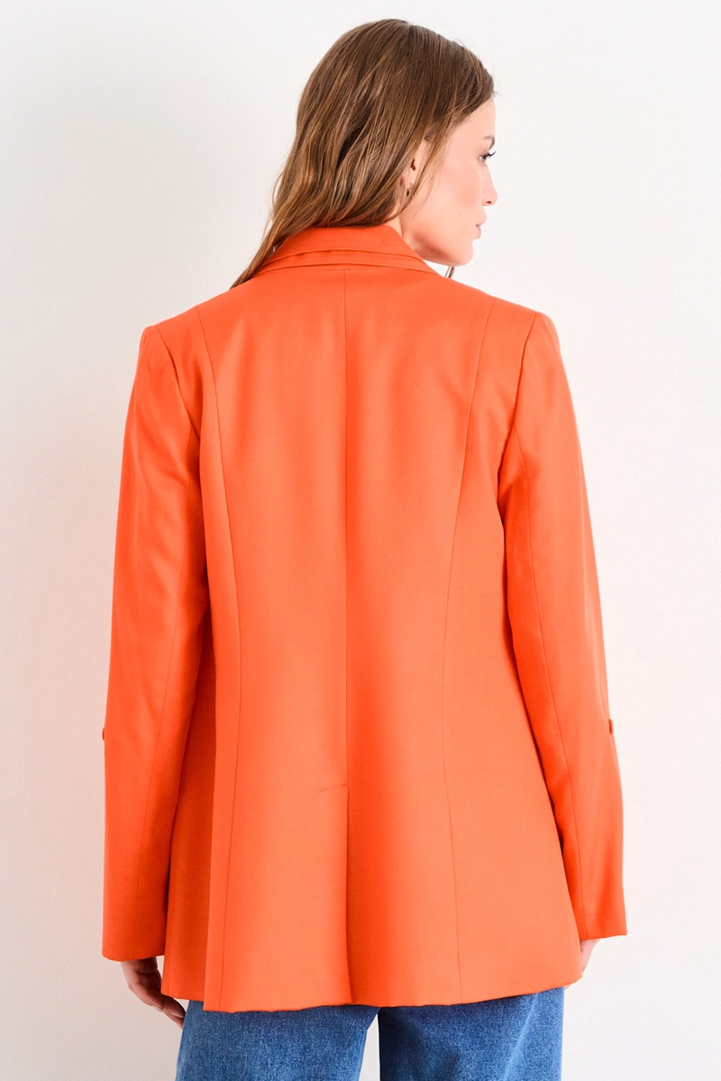 BLAZER LISO NARANJO MUJER IO - 3