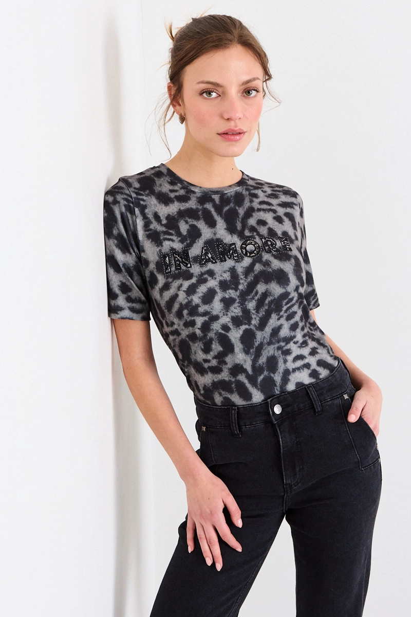 POLERA FANTASIA GRIS MUJER IO - 1