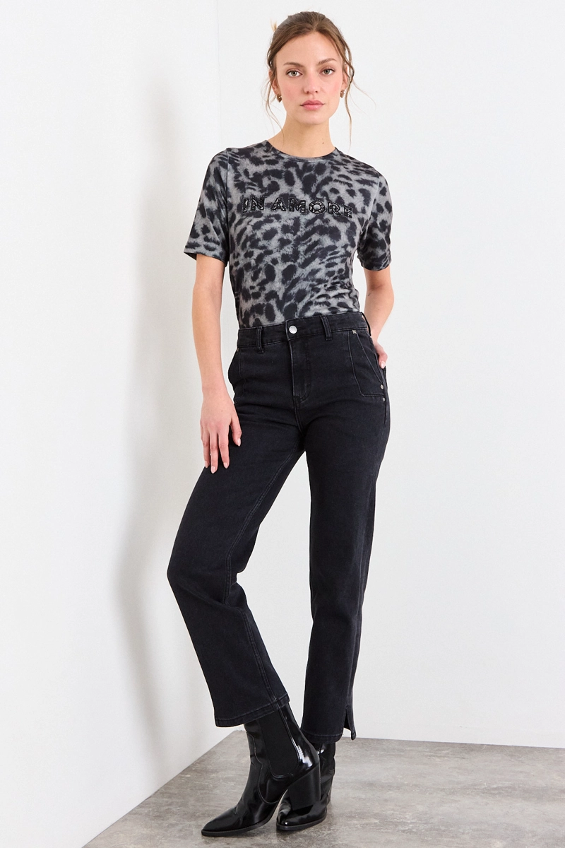 POLERA FANTASIA GRIS MUJER IO - 5