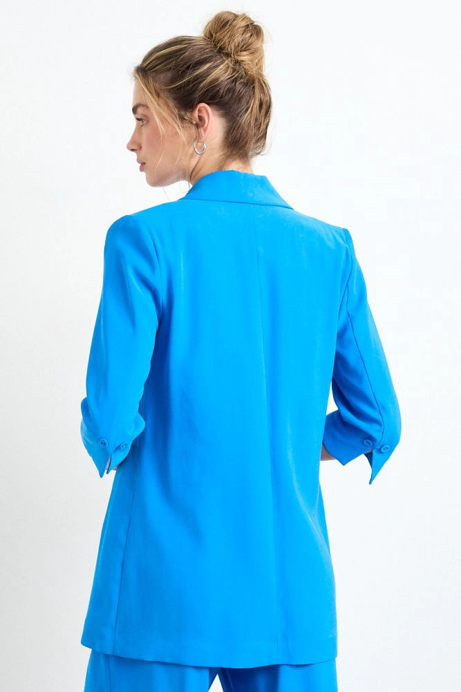 BLAZER LISO AZUL MUJER IO - 3
