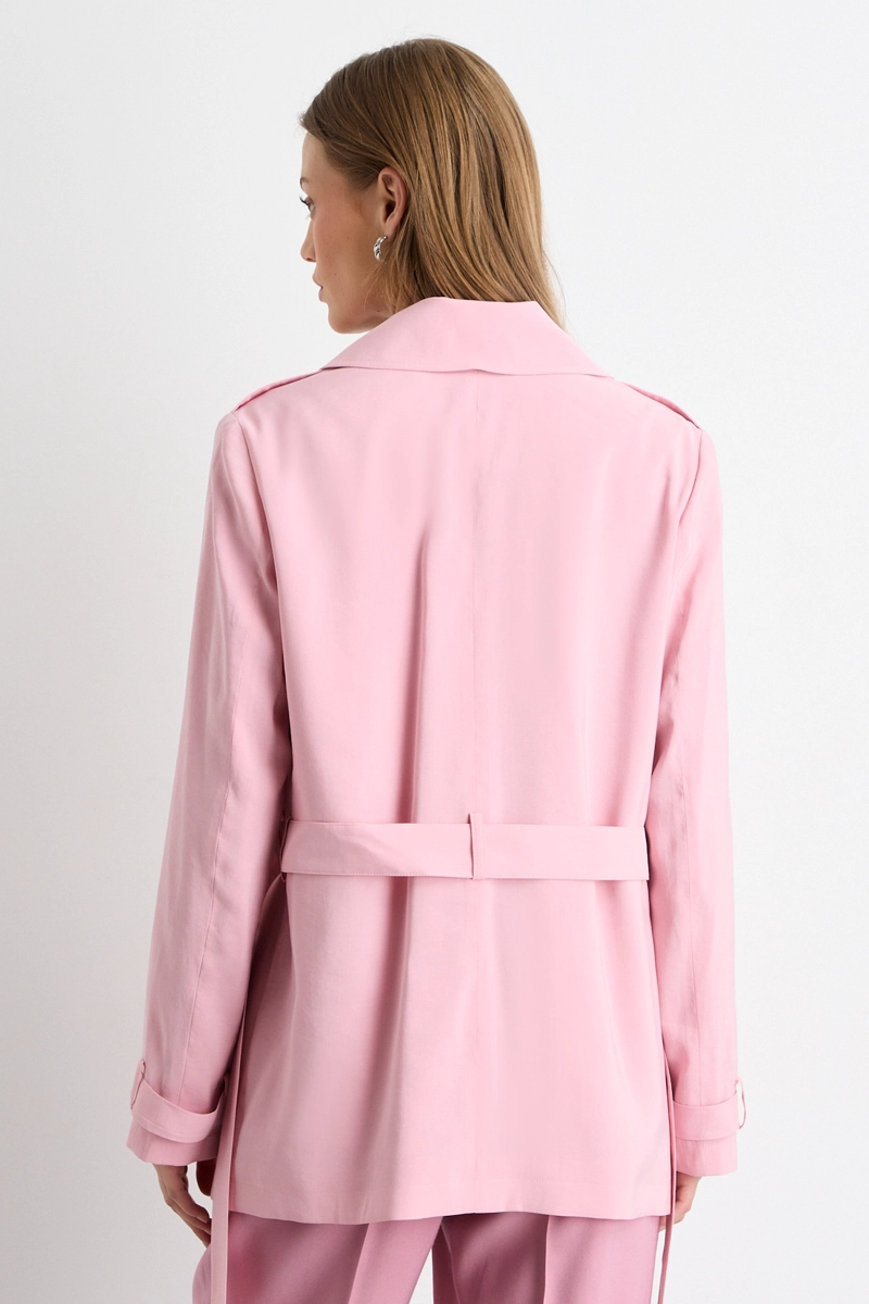 TRENCH ROSA MUJER IO - 3