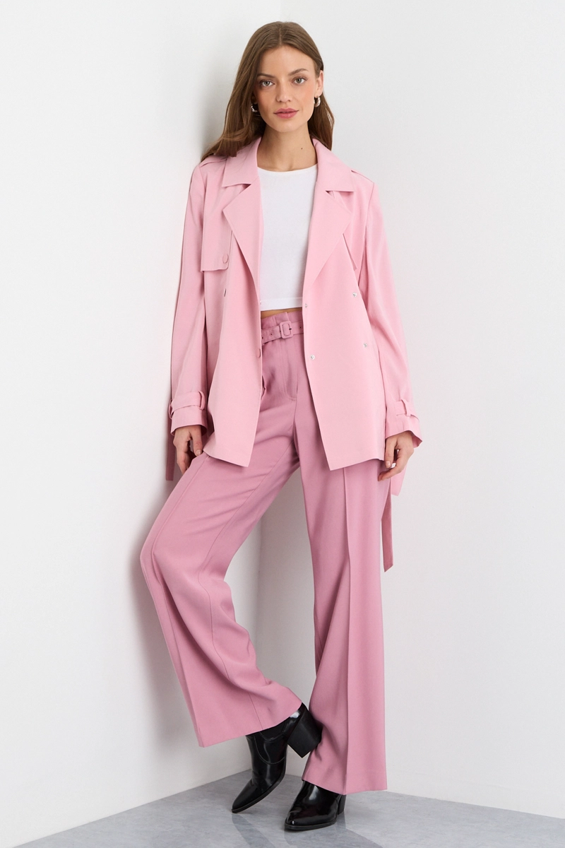 TRENCH ROSA MUJER IO - 5