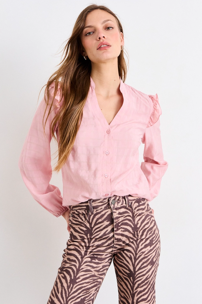 BLUSA LISA ROSA MUJER IO - 2