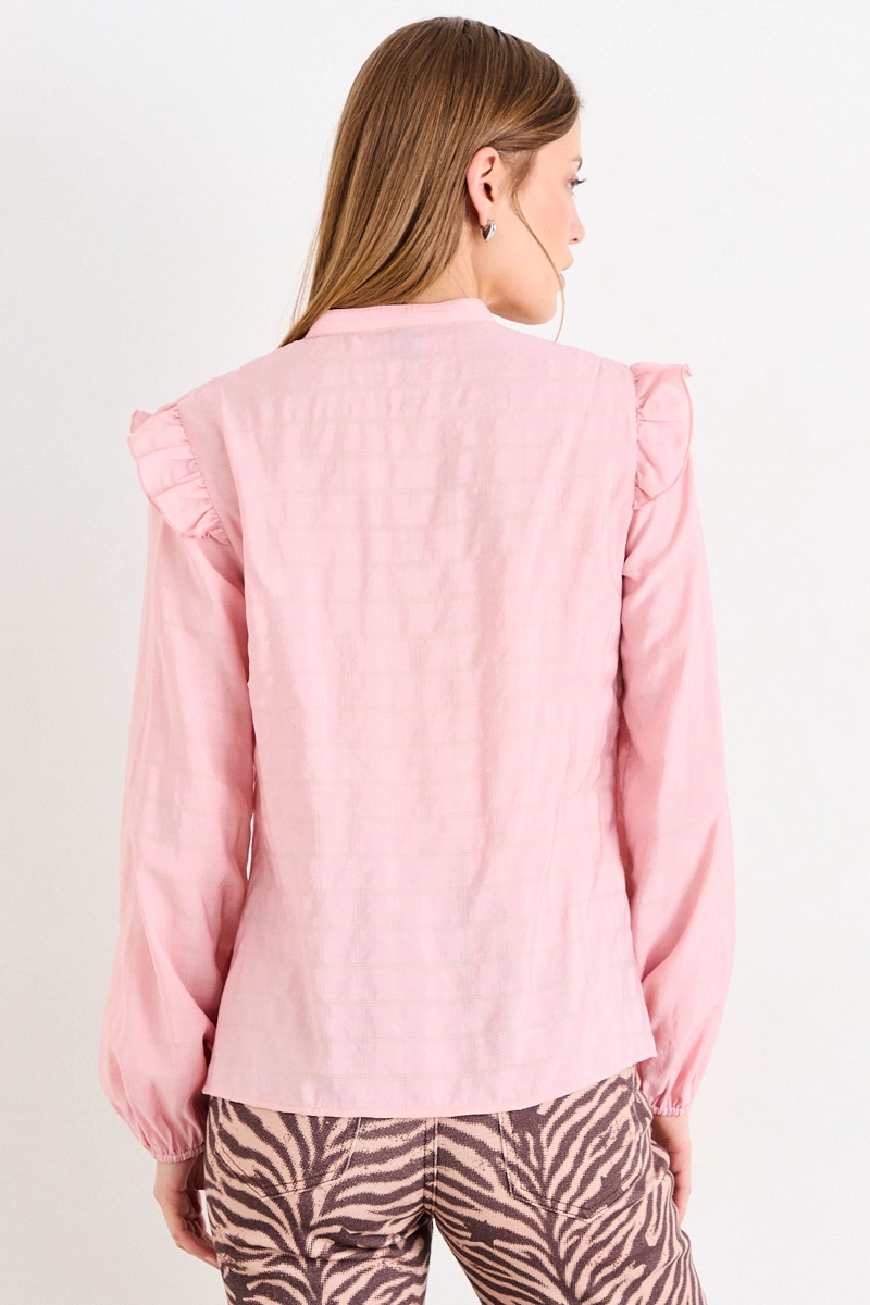 BLUSA LISA ROSA MUJER IO - 3