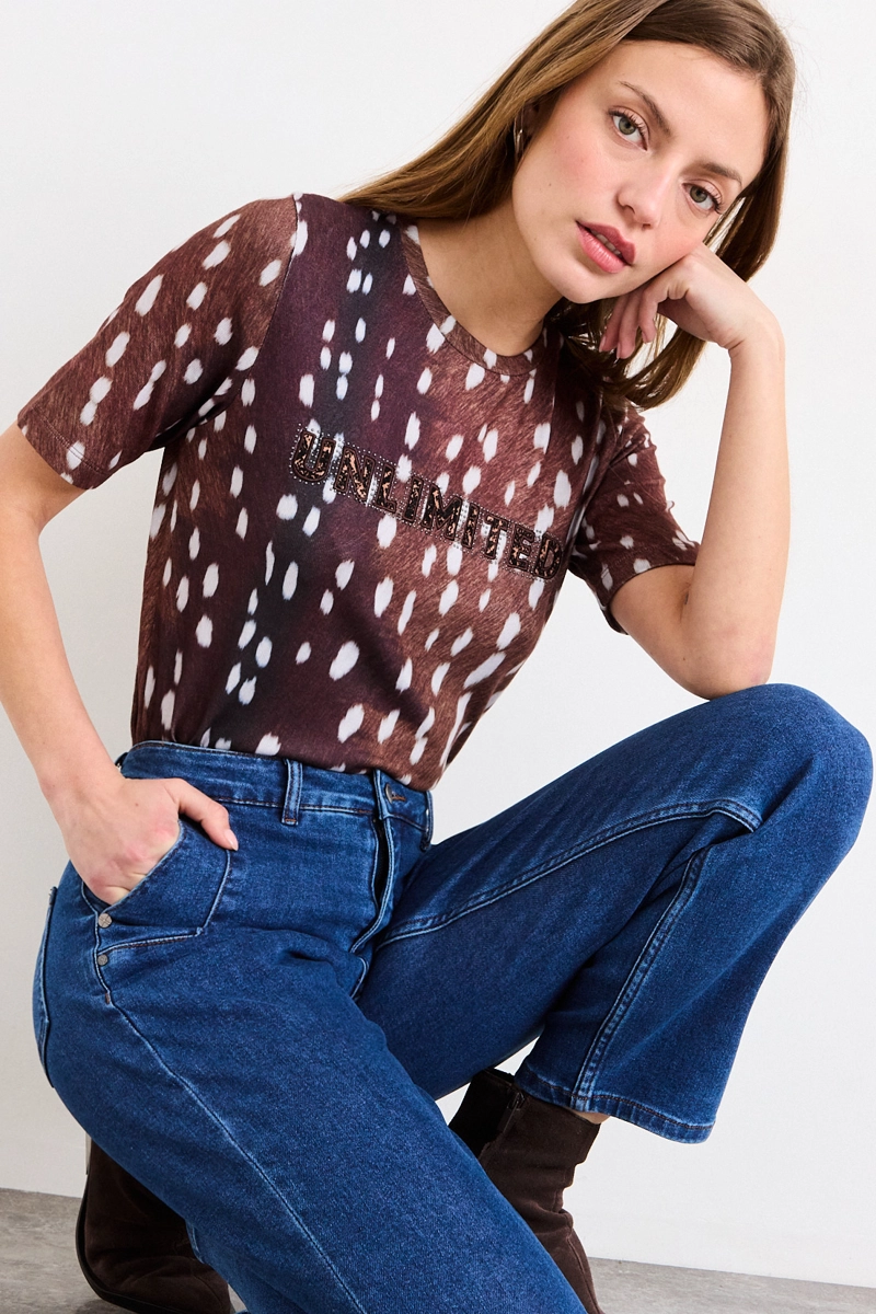 POLERA FANTASIA CAFE  MUJER IO - 2