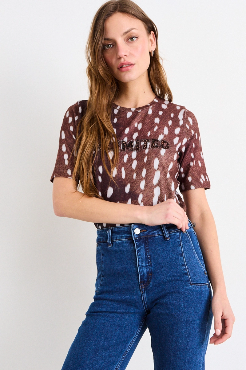 POLERA FANTASIA CAFE  MUJER IO - 4