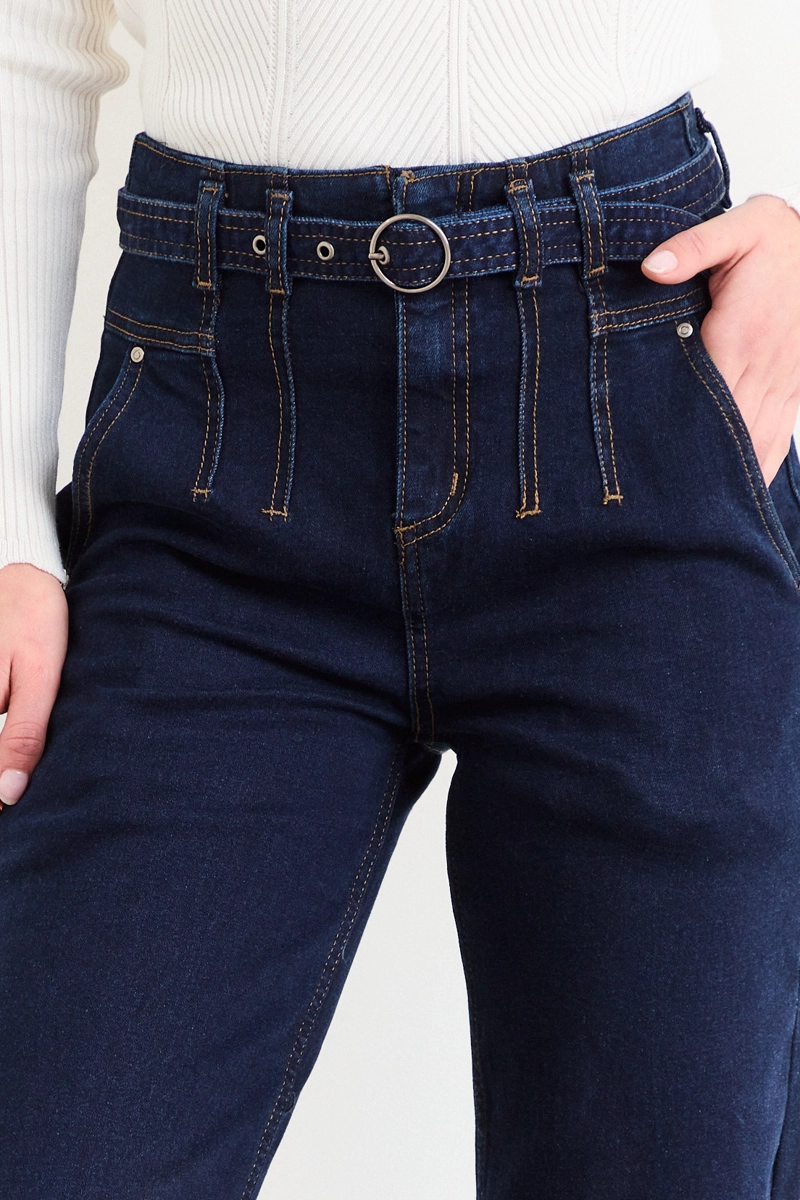 JEANS LISO AZUL MUJER IO - 3