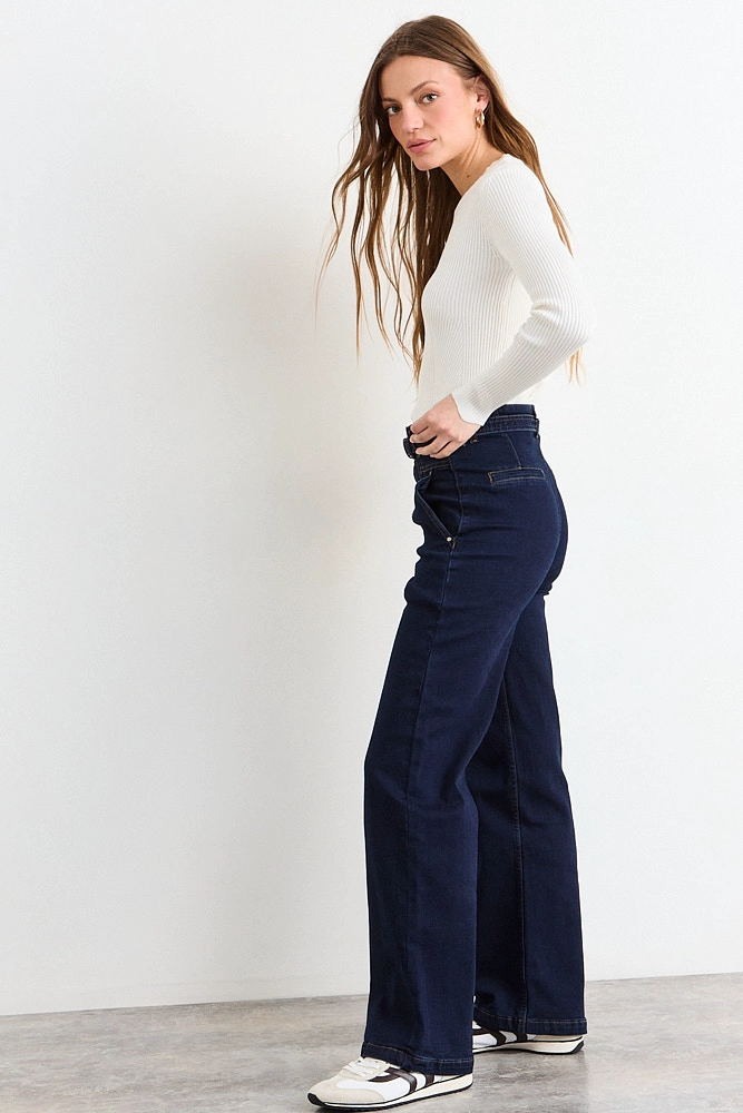 JEANS LISO AZUL MUJER IO - 5