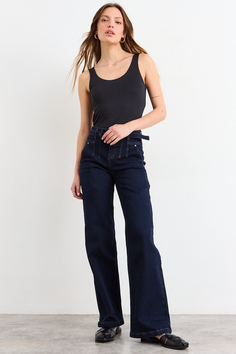 POLERA LISA NEGRO MUJER IO - 4