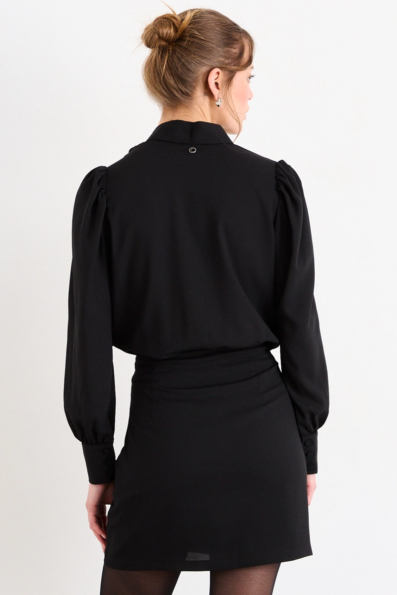 VESTIDO CORTO NEGRO MUJER IO - 3