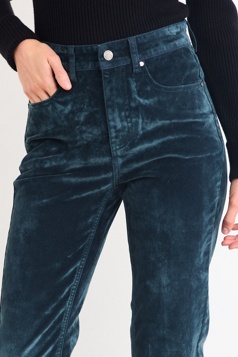 JEANS LISO VERDE MUJER IO - 2