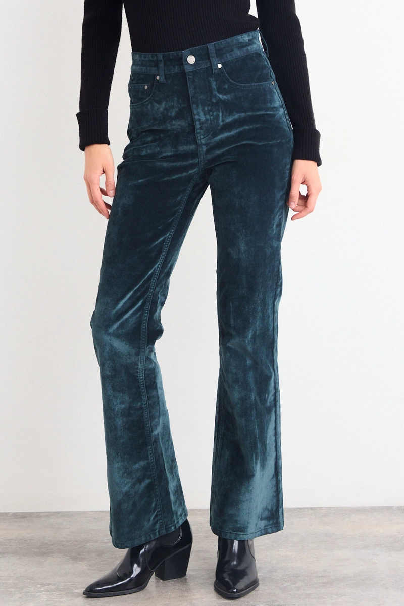 JEANS LISO VERDE MUJER IO - 3