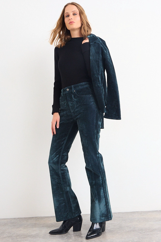 JEANS LISO VERDE MUJER IO - 5
