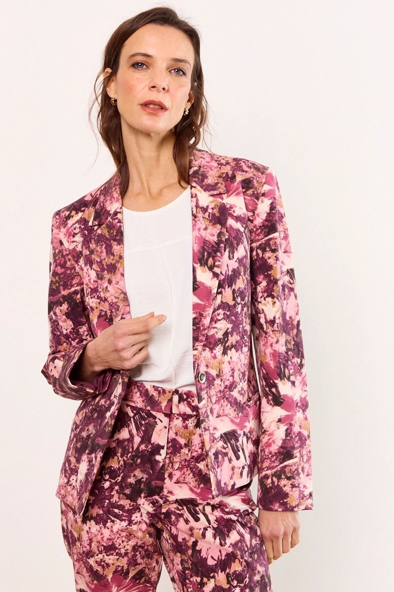 BLAZER FANTASIA CLASICO ROSADO MUJER MA GRIFFE - 1