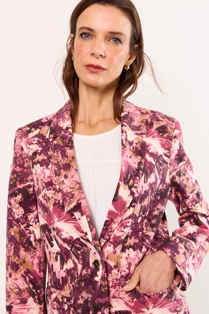 BLAZER FANTASIA CLASICO ROSADO MUJER MA GRIFFE - 2