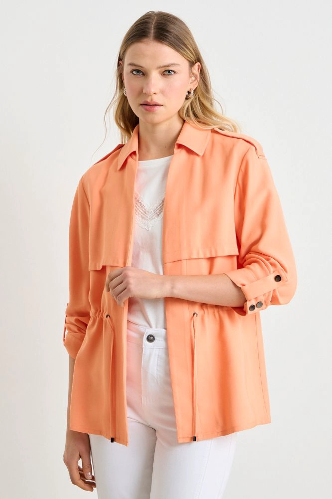 TRENCH LISO NARANJO MUJER ASH - 1