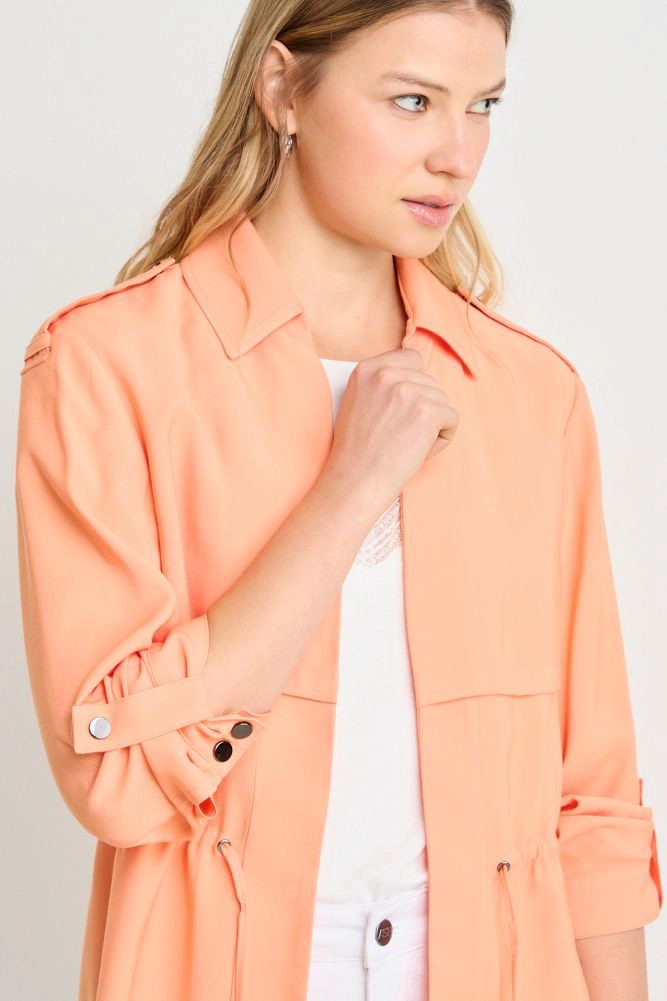 TRENCH LISO NARANJO MUJER ASH - 2