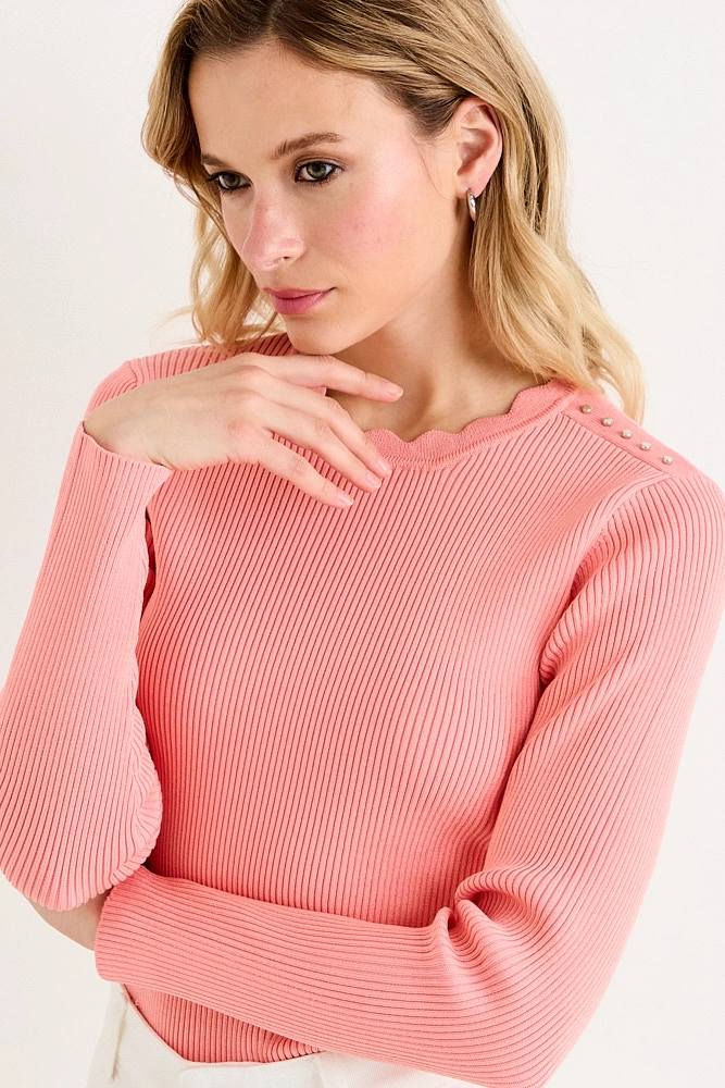 POLERA TEJIDA CORAL MUJER ASH - 2