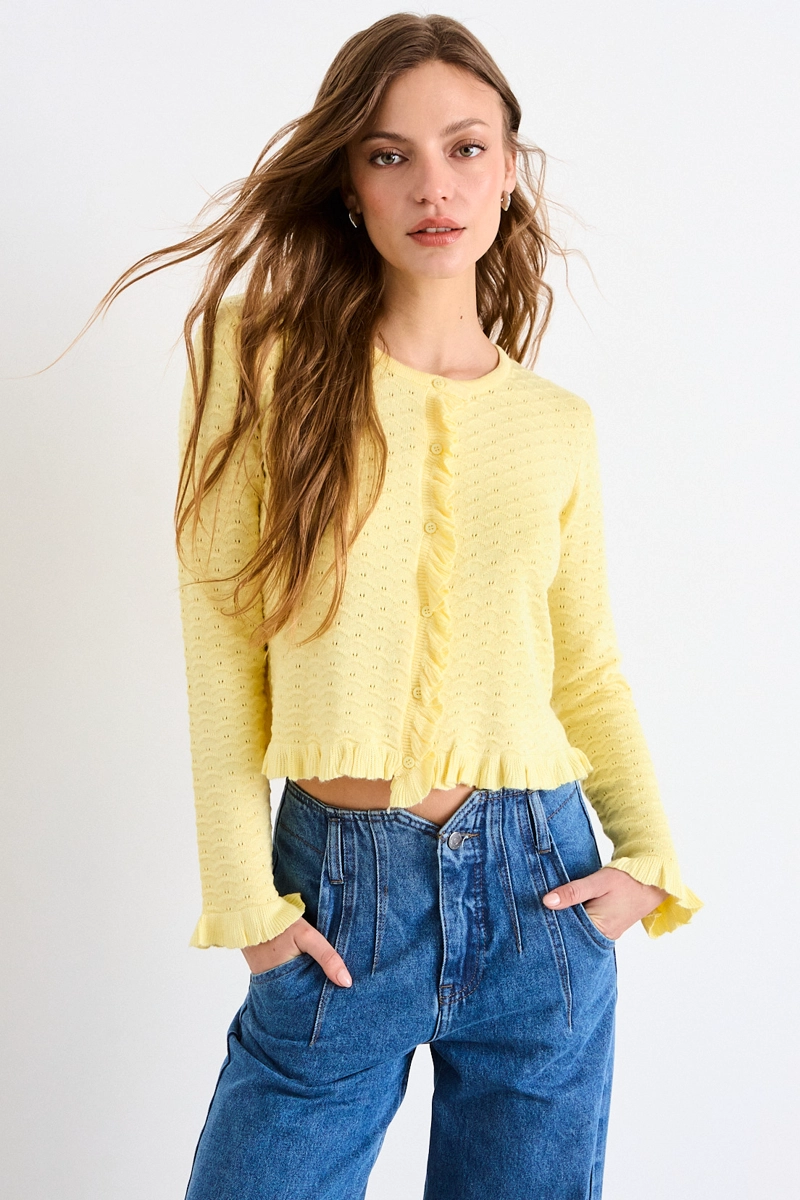 CHALECO LISO AMARILLO MUJER IO - 2