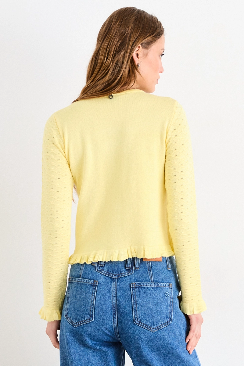 CHALECO LISO AMARILLO MUJER IO - 3
