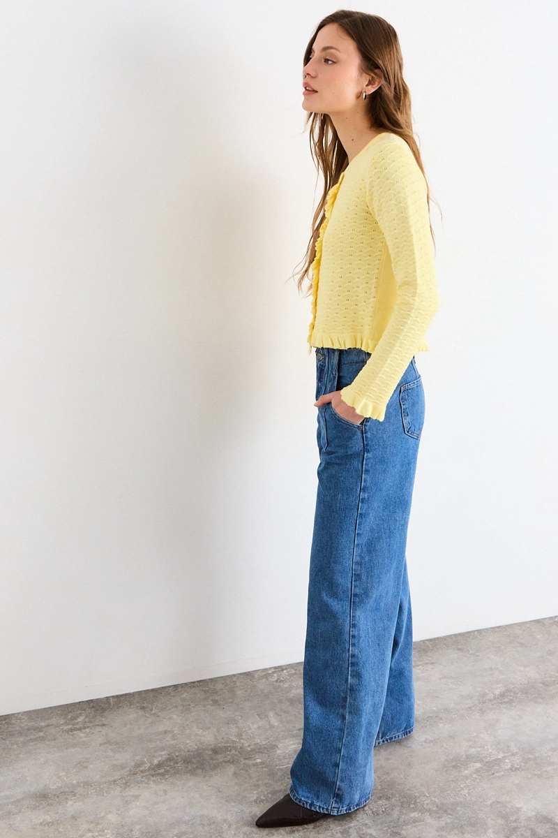 CHALECO LISO AMARILLO MUJER IO - 4