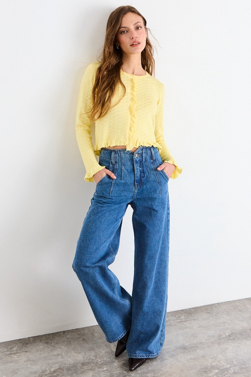 CHALECO LISO AMARILLO MUJER IO - 5