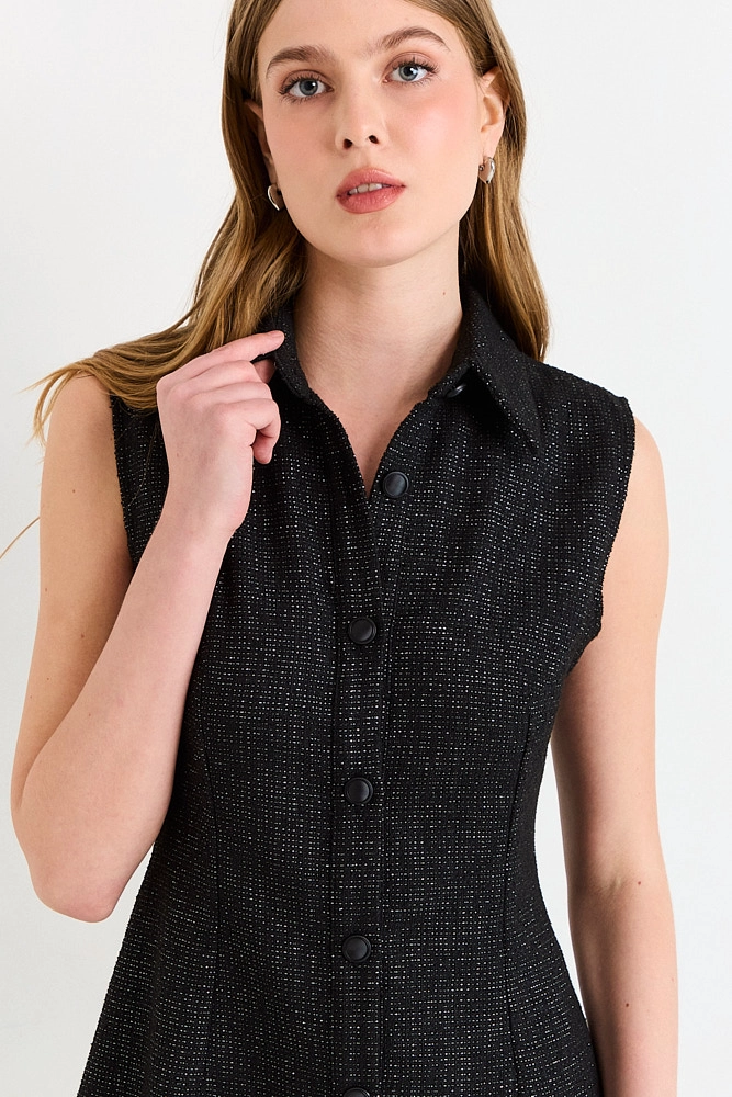 VESTIDO CAMISERO NEGRO MUJER ASH - 2