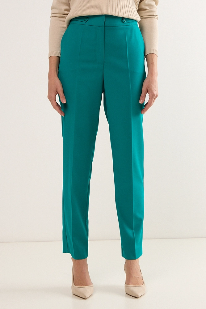 PANTALON LISO VERDE CATA MUJER MA GRIFFE - 2