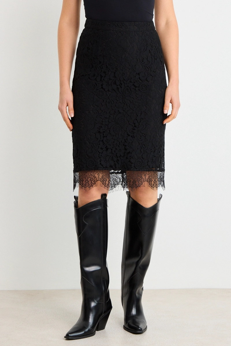 FALDA LARGA NEGRO MUJER ASH - 2