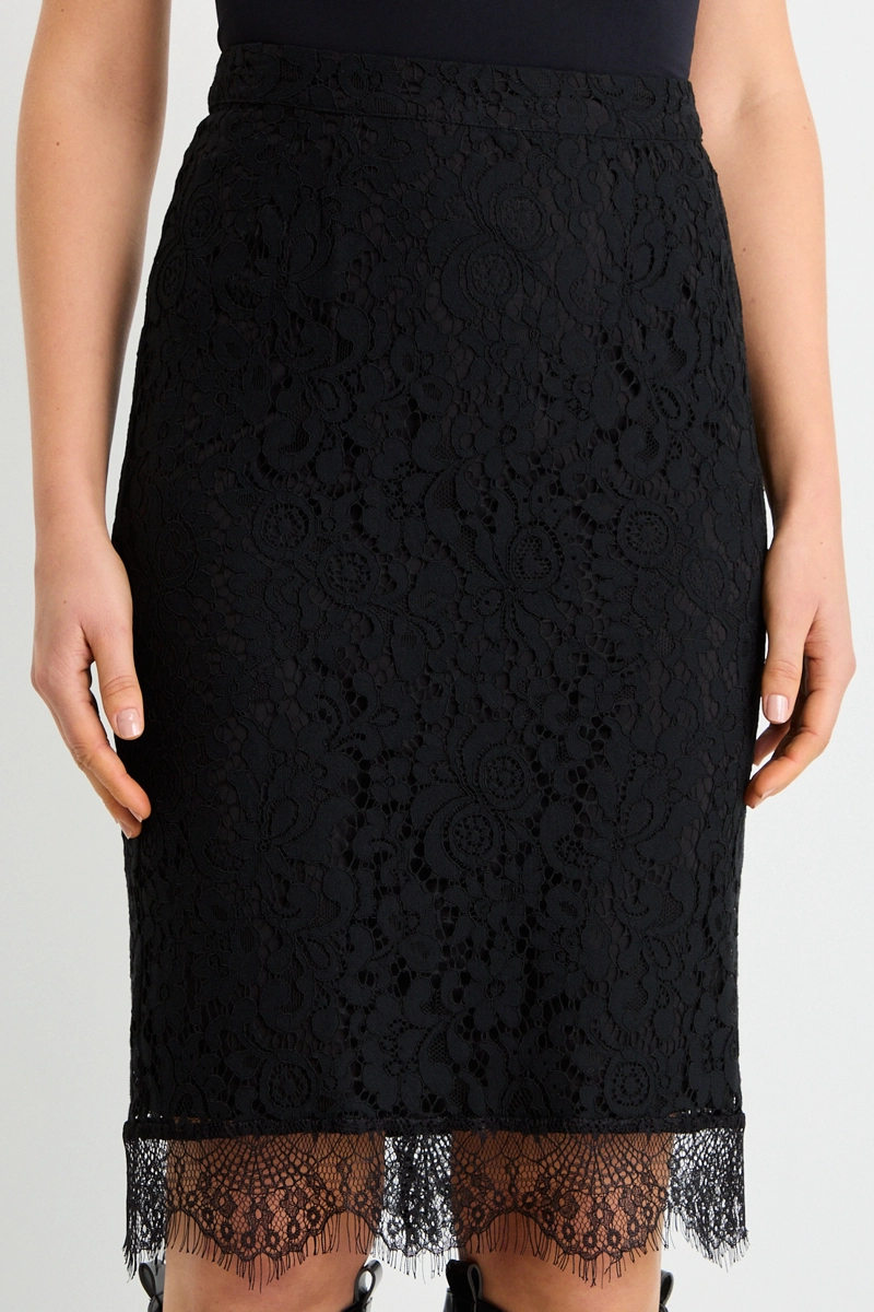 FALDA LARGA NEGRO MUJER ASH - 3