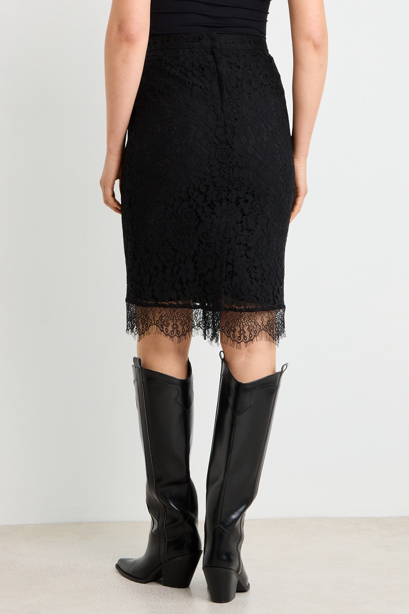 FALDA LARGA NEGRO MUJER ASH - 4