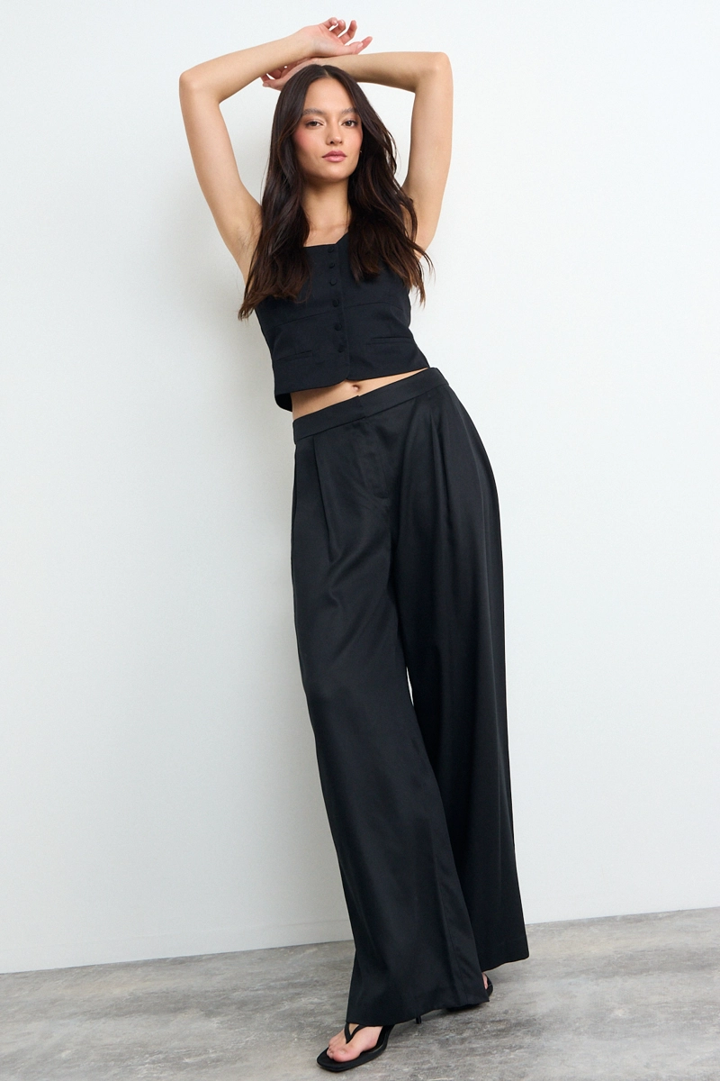 PANTALON NEGRO MUJER IO - 1